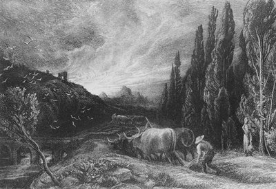 The Early Ploughman, 1861-79 by Samuel Palmer